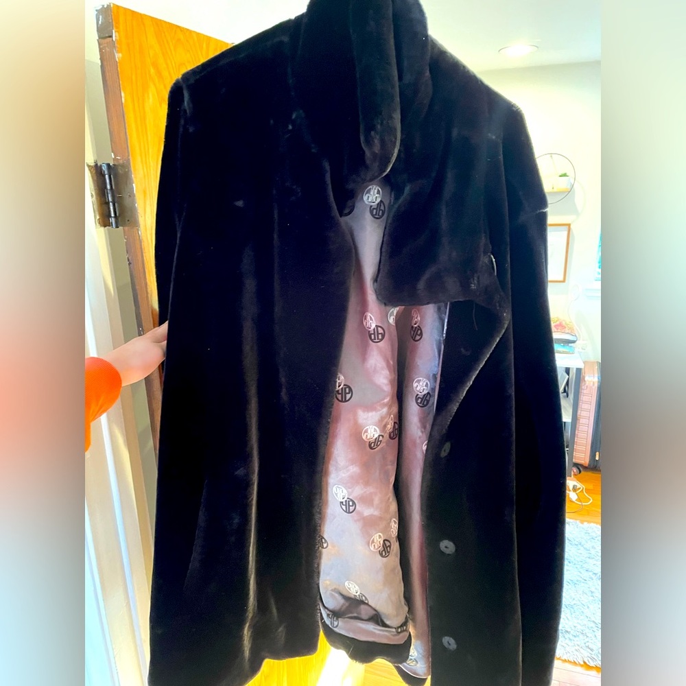 Oversized fur jacket. Perfect for the holidays and so soft!